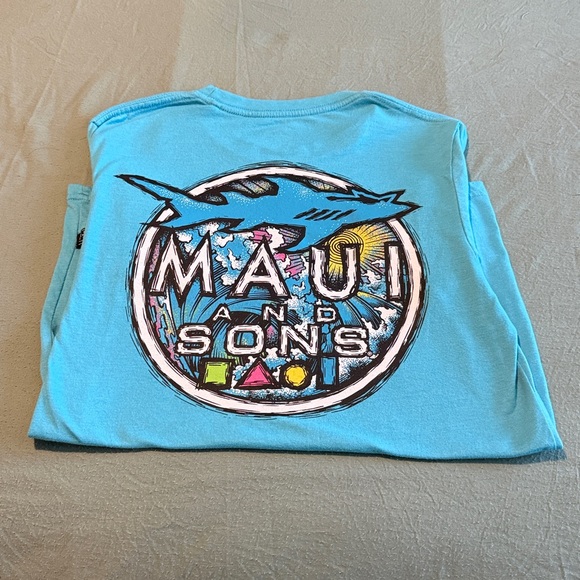 Maui and Sons Sky Blue Tee - Picture 2 of 3